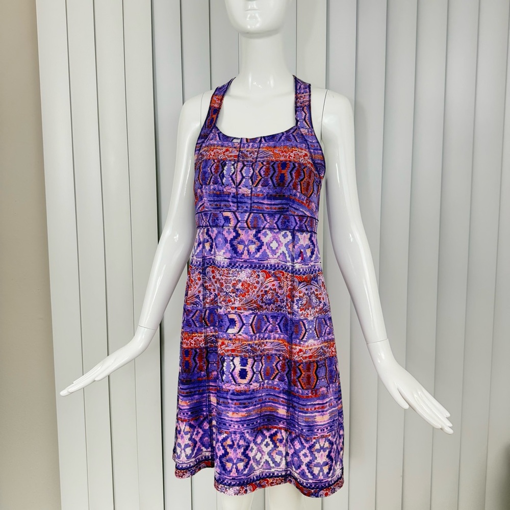 Title Nine Size 8 Purple Lavender Athletic Sundress Racerback Zipped Dress